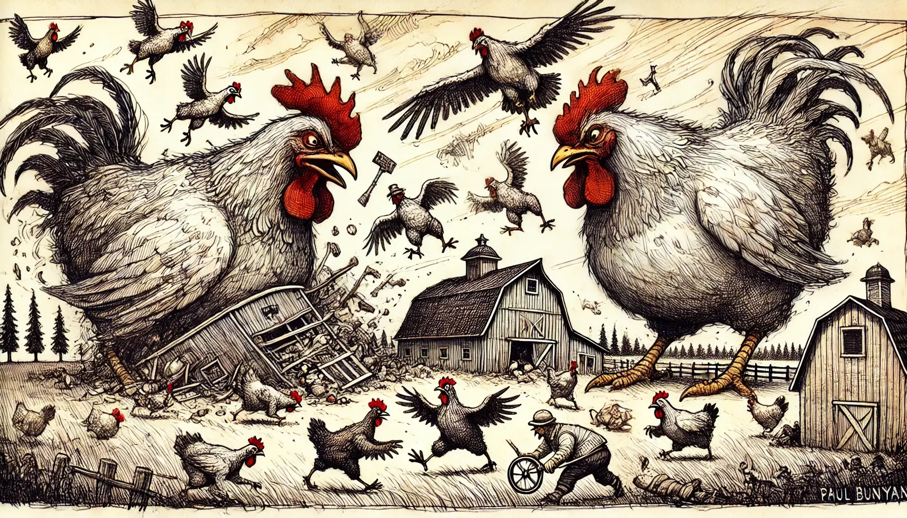 Chickens Gone Bad – Tall Tale | Paul Bunyan Scenic Byway